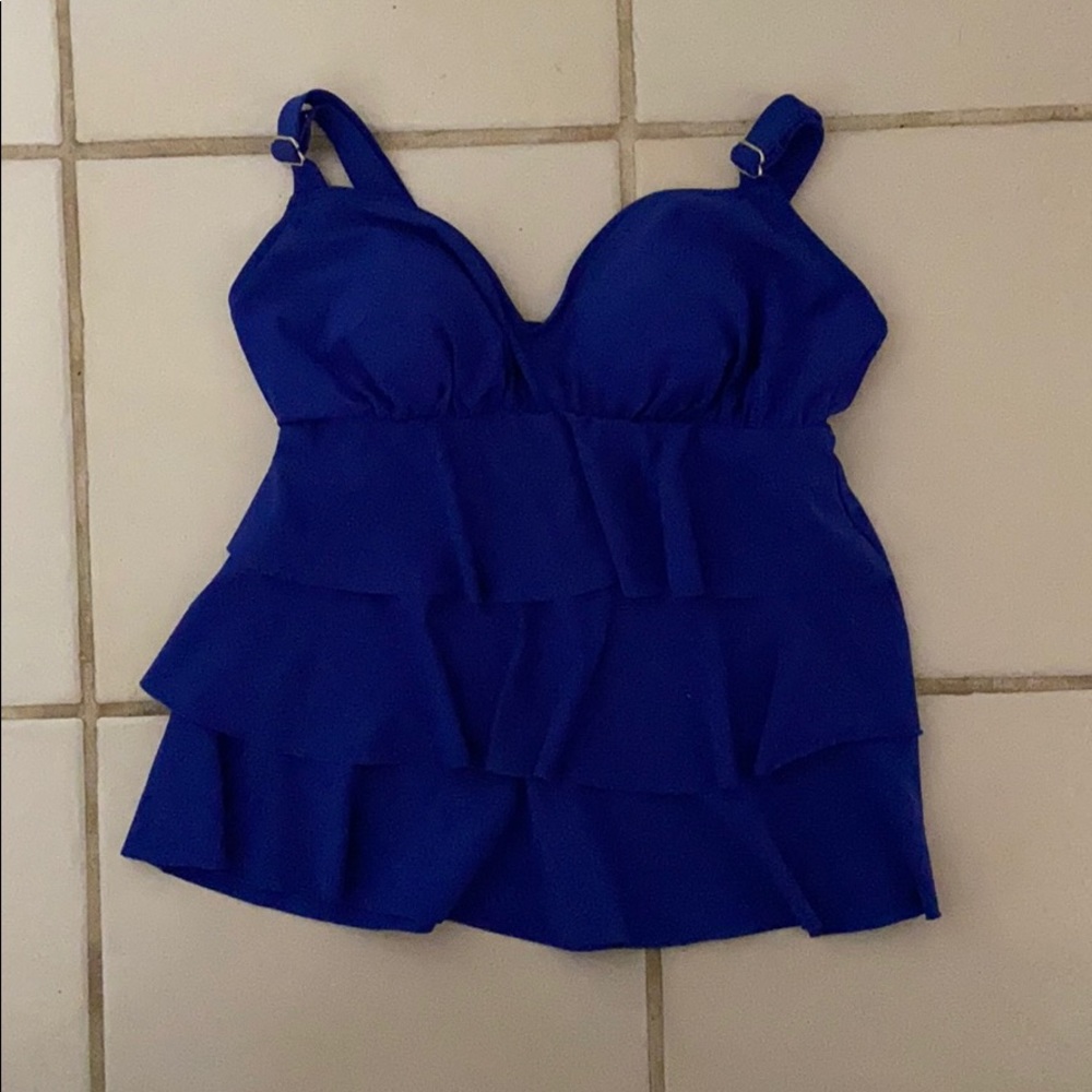 Royal Blue Tankini Top